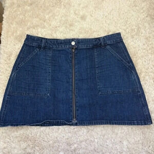 Madewell Womens A-Line Mini denim skirt size 32